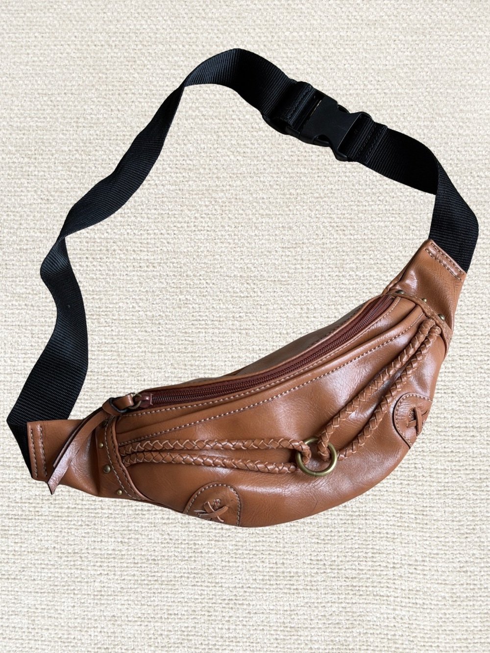Vintage Nine West Brown Belt Bag